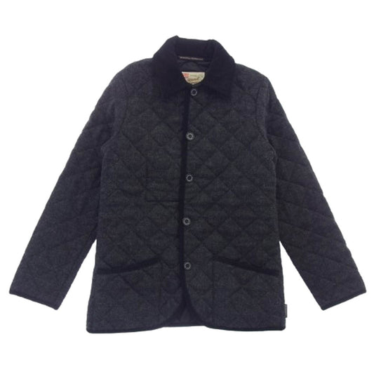Traditional Weatherwear トラディショナルウェザーウェア 142AP-1001B ウール キルティング ジャケット グレー系 ブラック系 36【中古】