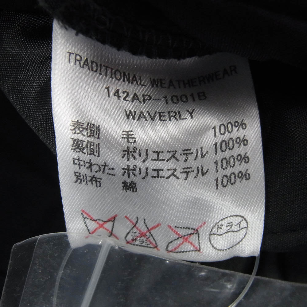 Traditional Weatherwear トラディショナルウェザーウェア 142AP-1001B ウール キルティング ジャケット グレー系 ブラック系 36【中古】