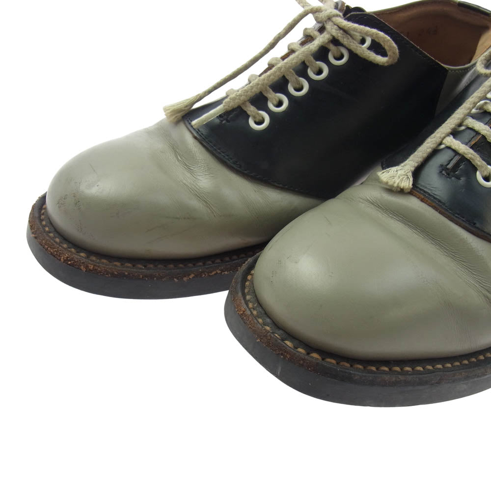 REGAL リーガル SADDLE SHOES サドルシューズ ブラック系 グレージュ系 24.5cm【中古】
