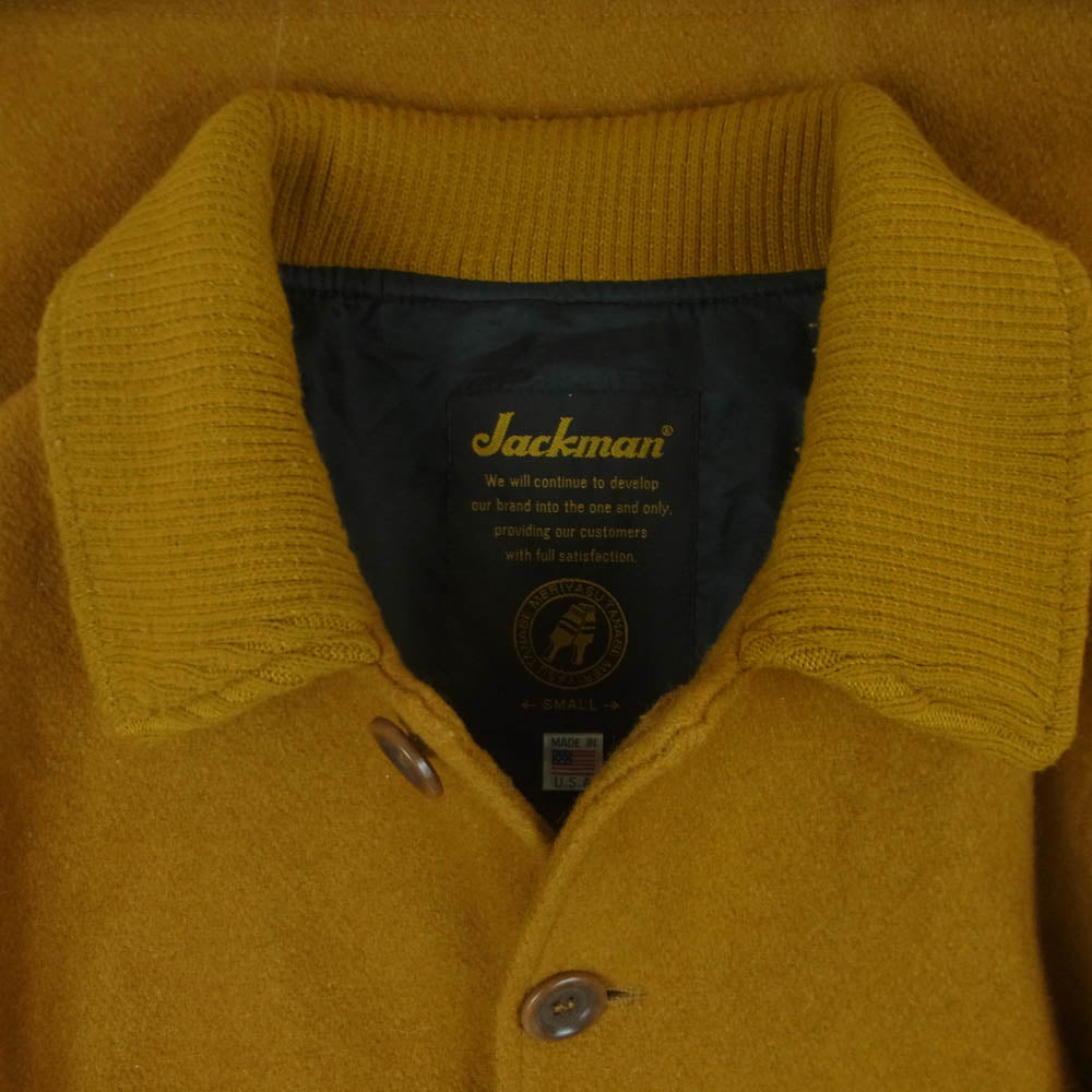 ジャックマン JM8301 アワードジャケット スタジャン ウールジャケット チャコール系 S【中古】