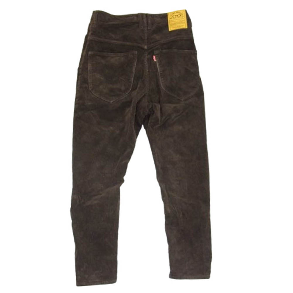 NATAL DESIGN ネイタルデザイン サルエル ストレッチ コーデュロイ パンツ ブラウン系 28【中古】