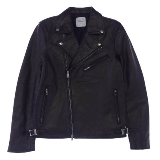 UNITED TOKYO ユナイテッドトウキョウ 406352003 カウハイド レザー ダブル ライダース ジャケット ブラック系 1【中古】