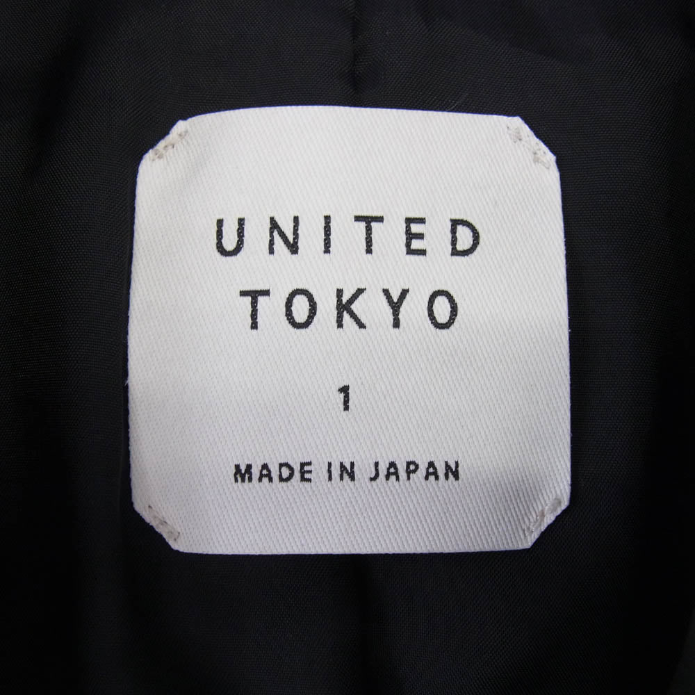 UNITED TOKYO ユナイテッドトウキョウ 406352003 カウハイド レザー ダブル ライダース ジャケット ブラック系 1【中古】