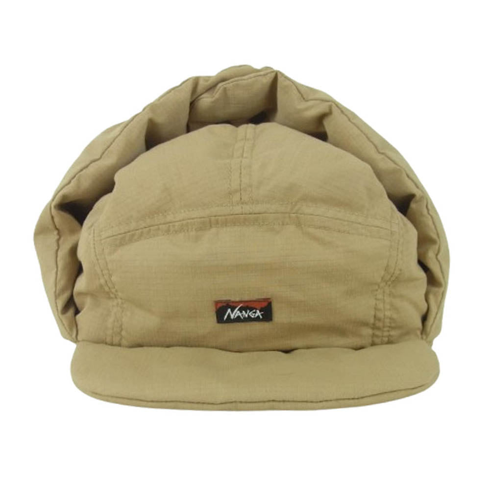 NANGA ナンガ NA2343-3B301 TAIKIBI タキビ リップストップ ダウン イヤーフラップ キャップ ブラウン系【極上美品】【中古】