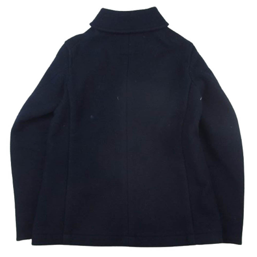 Danton ダントン 14A-SL-002 丸襟 ウールモッサ ショールカラー ジャケット ネイビー系 38【中古】
