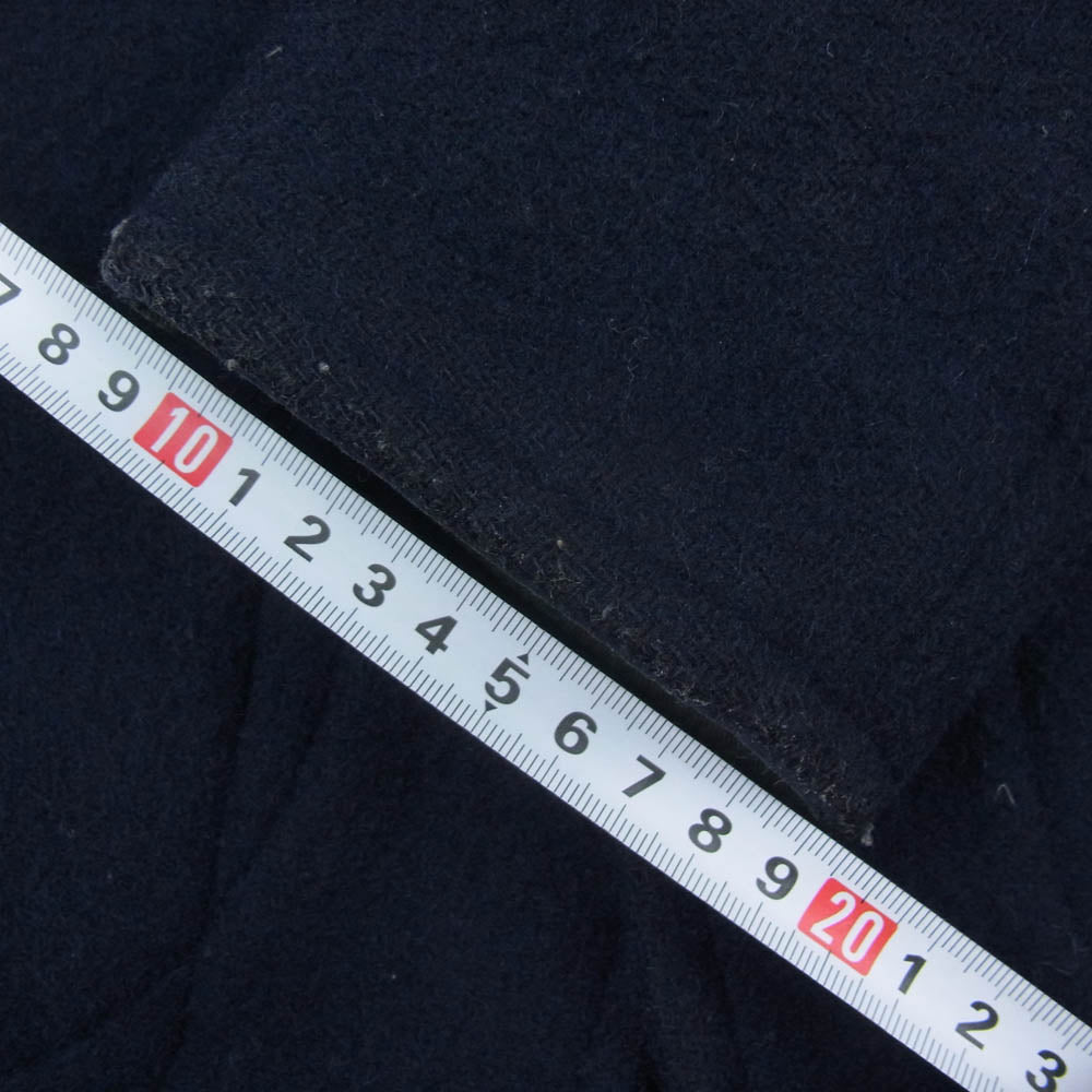 Danton ダントン 14A-SL-002 丸襟 ウールモッサ ショールカラー ジャケット ネイビー系 38【中古】