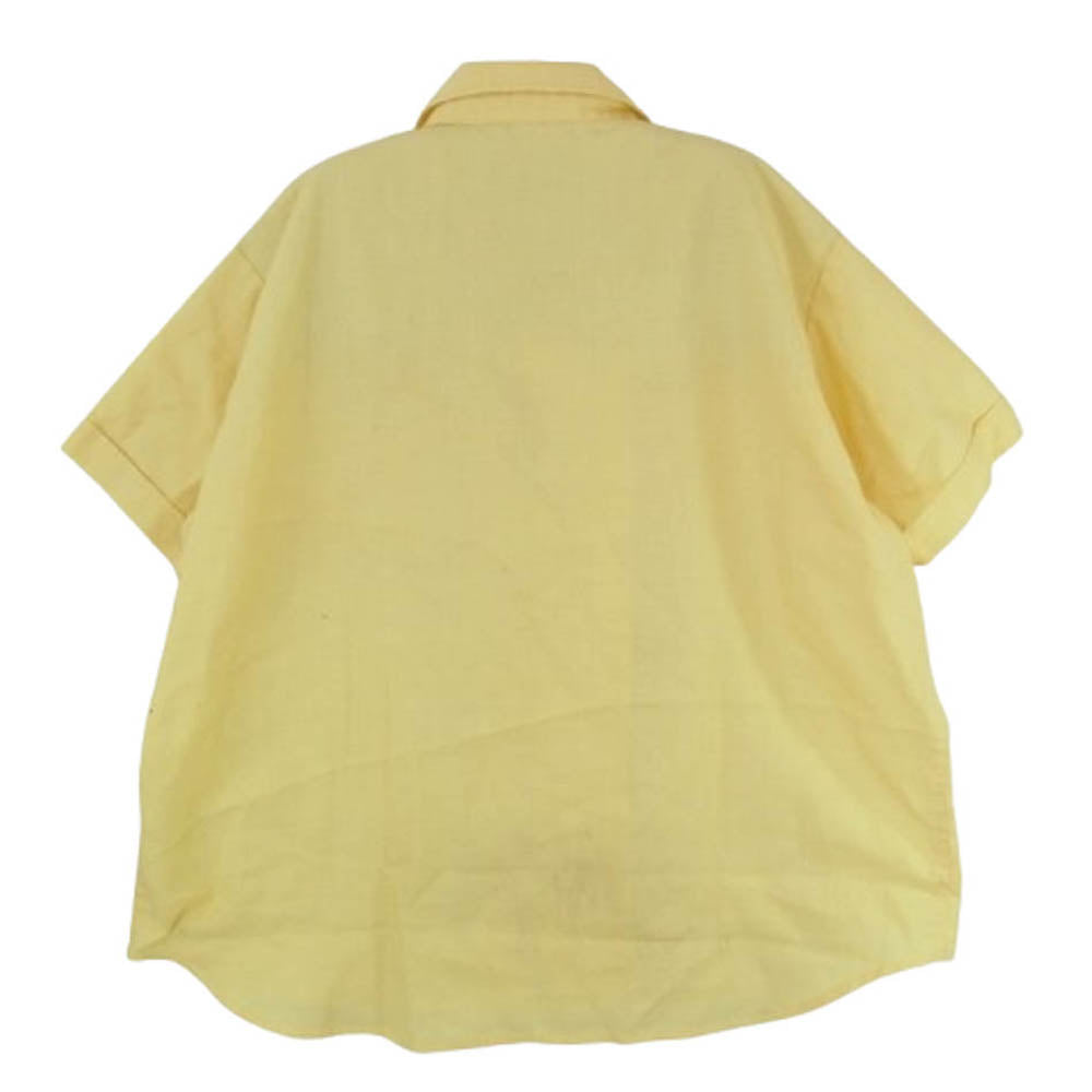 NATAL DESIGN ネイタルデザイン WIDE SHIRTS 半袖 シャツ イエロー系 S【中古】