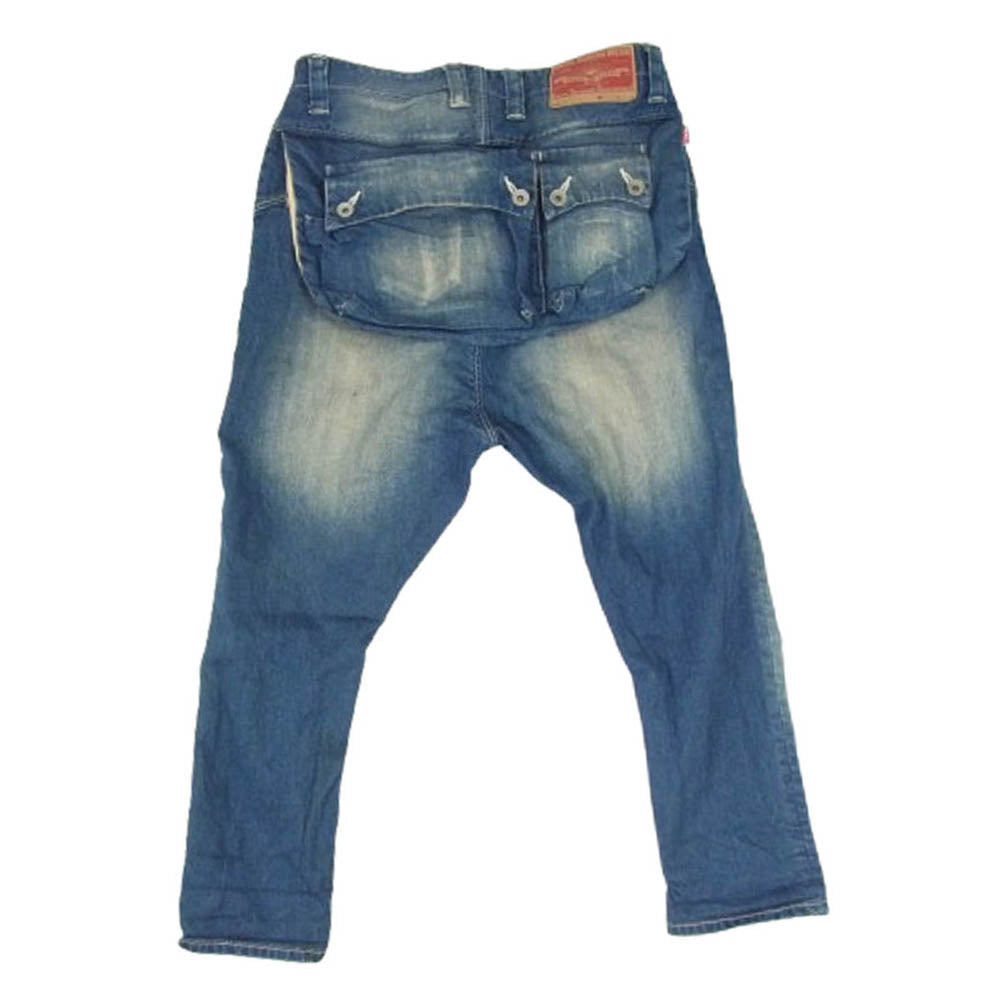 NATAL DESIGN ネイタルデザイン G55 Sarouel Flap Denim Pants サルエル フラップ デニムパンツ インディゴブルー系 30【中古】