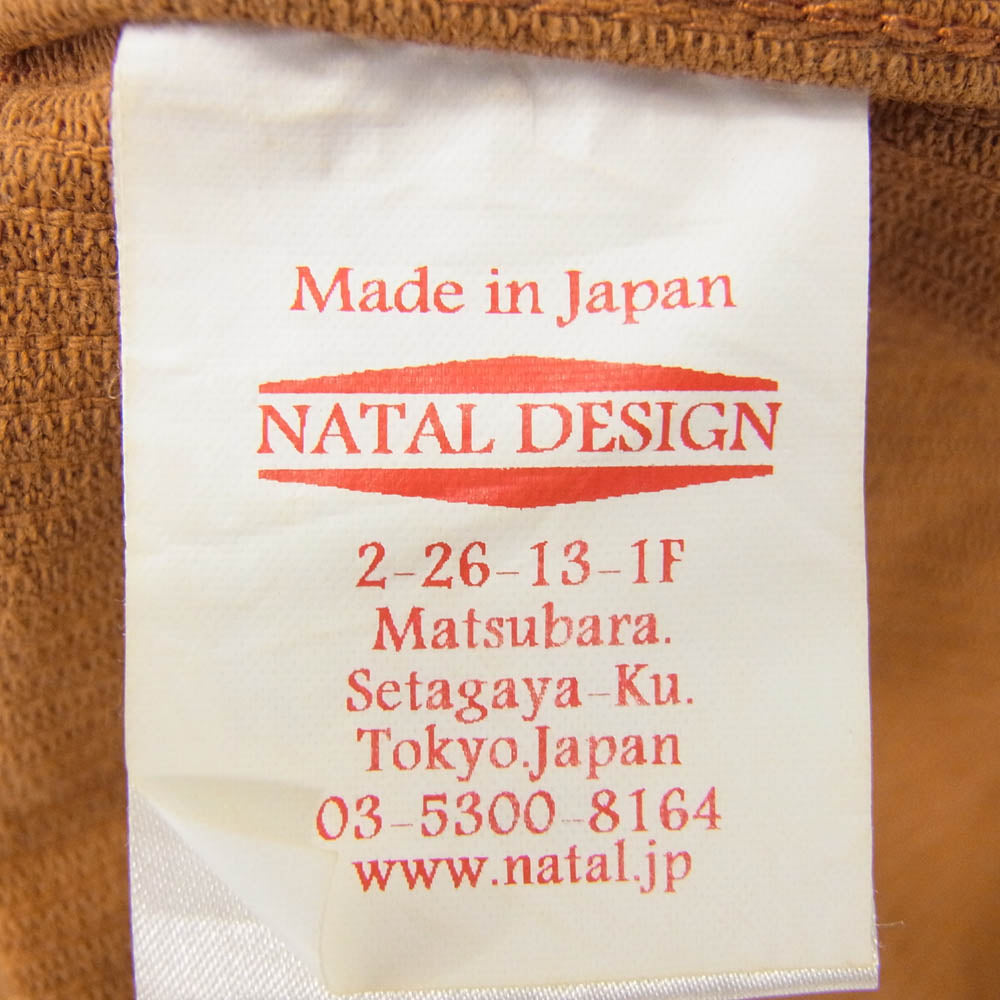 NATAL DESIGN ネイタルデザイン BRIAN JACKET CORDUROY ORANGE コーデュロイ ブライアン ジャケット ブラウン系 オレンジ系 S【中古】