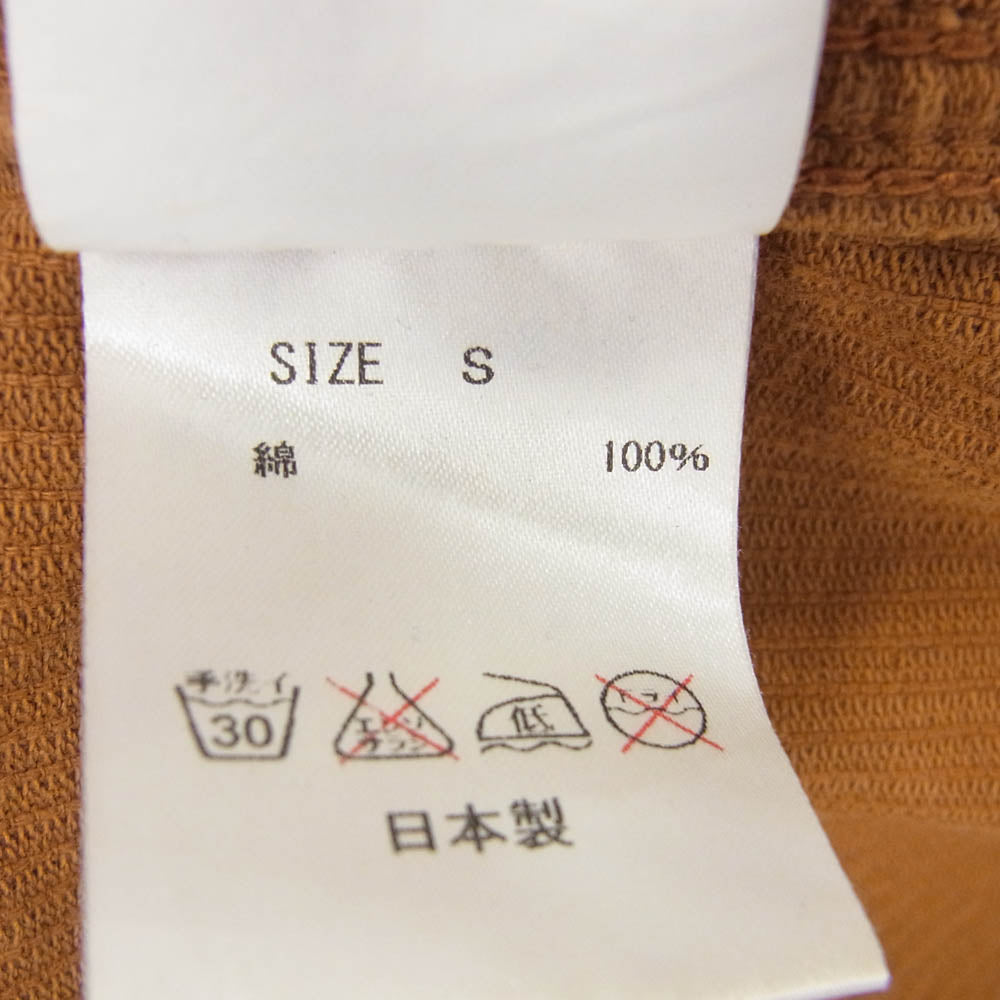NATAL DESIGN ネイタルデザイン BRIAN JACKET CORDUROY ORANGE コーデュロイ ブライアン ジャケット ブラウン系 オレンジ系 S【中古】