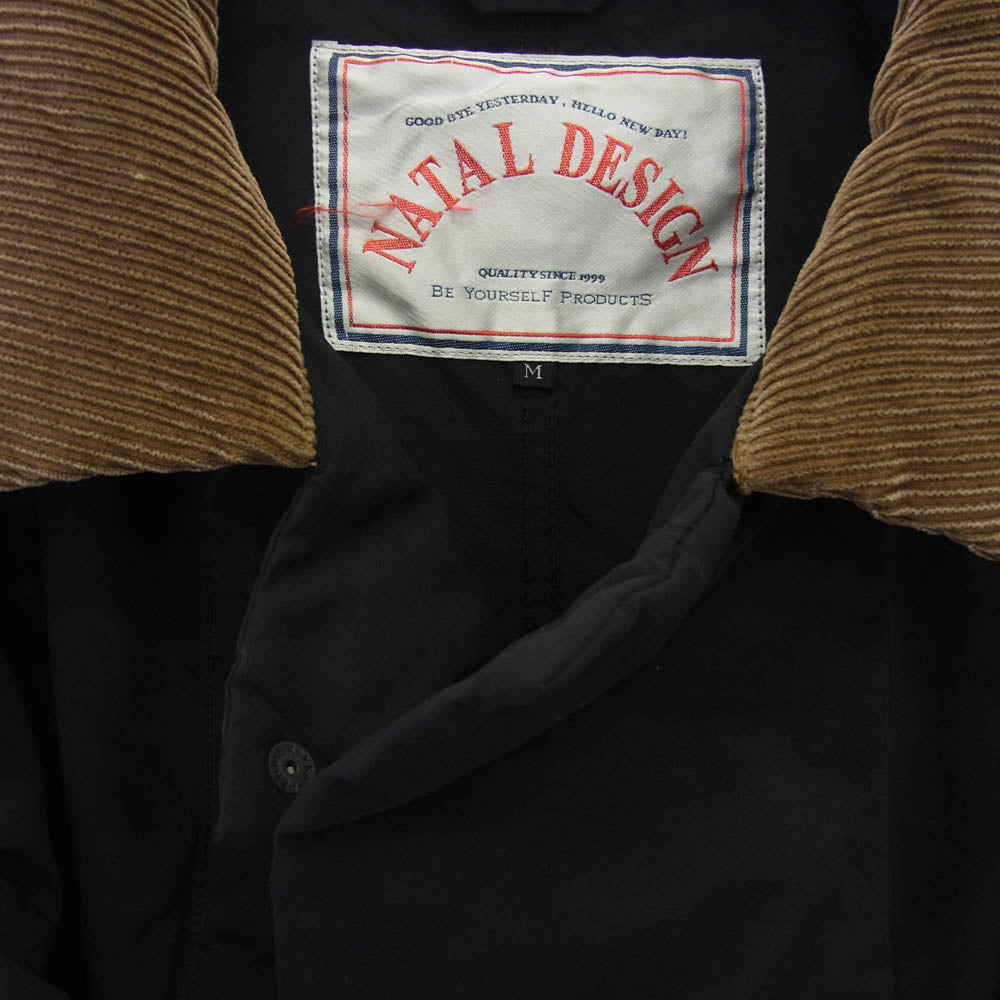 NATAL DESIGN ネイタルデザイン 襟コーデュロイ ジャケット ブラック系 M【中古】