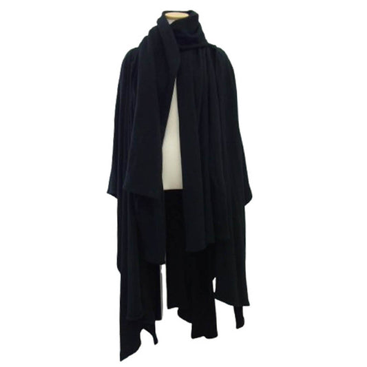 Yohji Yamamoto POUR HOMME ヨウジヤマモトプールオム 16AW HR-C32-046 変形 ストール マント スウェット生地 ポンチョ コート ブラック系 3【中古】