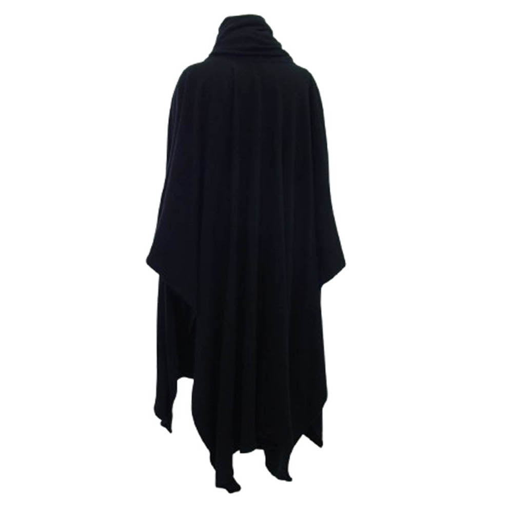 Yohji Yamamoto POUR HOMME ヨウジヤマモトプールオム 16AW HR-C32-046 変形 ストール マント スウェット生地 ポンチョ コート ブラック系 3【中古】