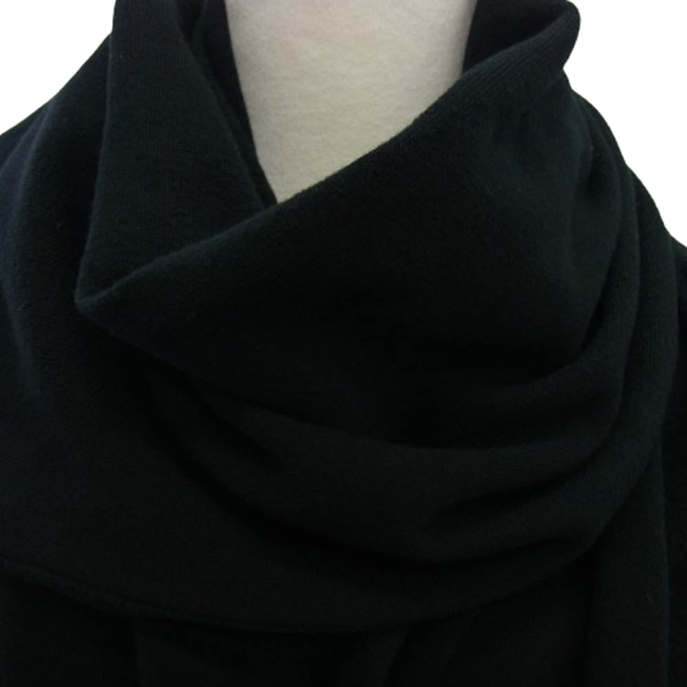 Yohji Yamamoto POUR HOMME ヨウジヤマモトプールオム 16AW HR-C32-046 変形 ストール マント スウェット生地 ポンチョ コート ブラック系 3【中古】