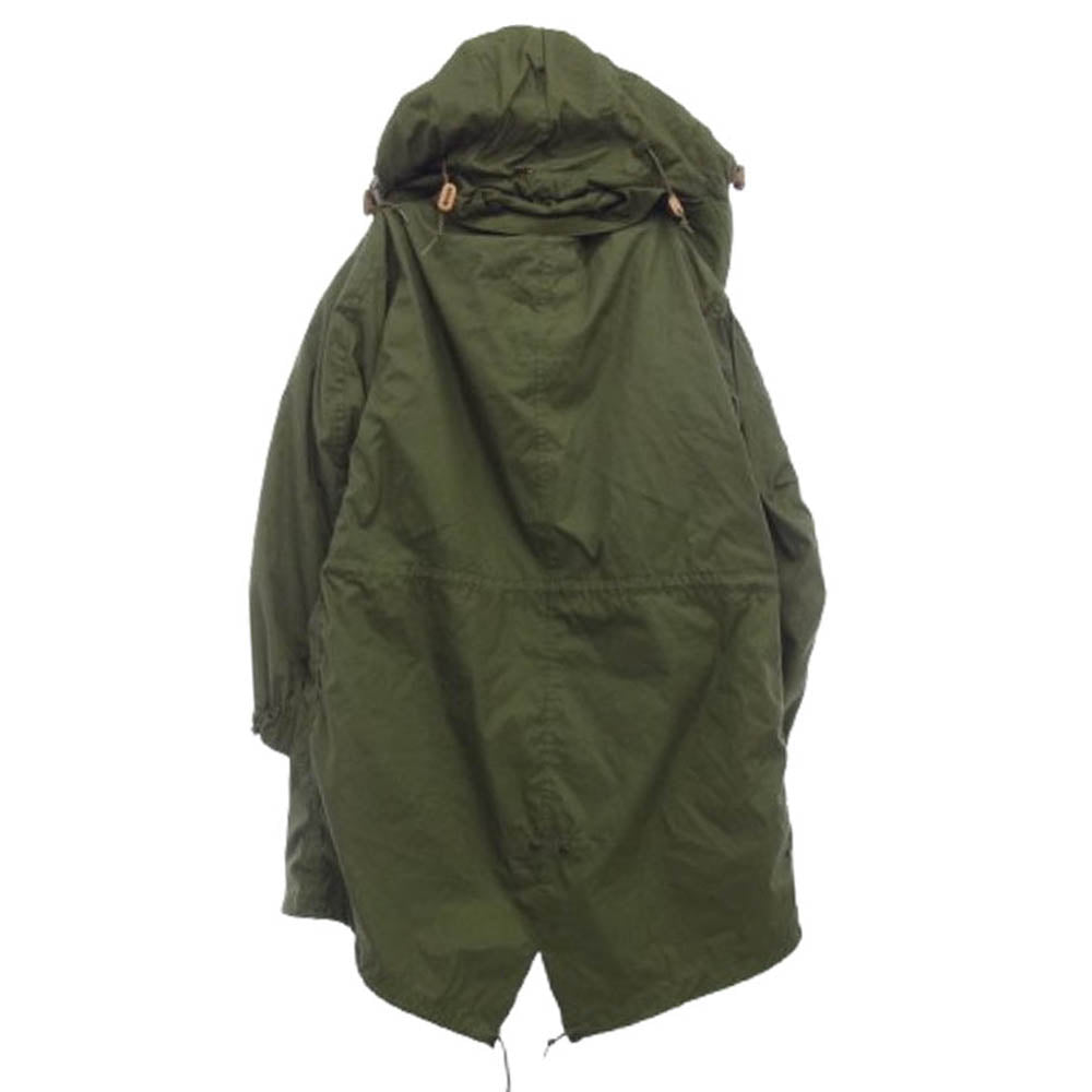 ヴィンテージ 8415-00-782-3217 フルセット U.S.ARMY 80s EXTREME COLD WEATHER 米軍 USA製 フィッシュテール パーカ モッズコート キルティングライナー ファーフード付き カーキ系 S【中古】