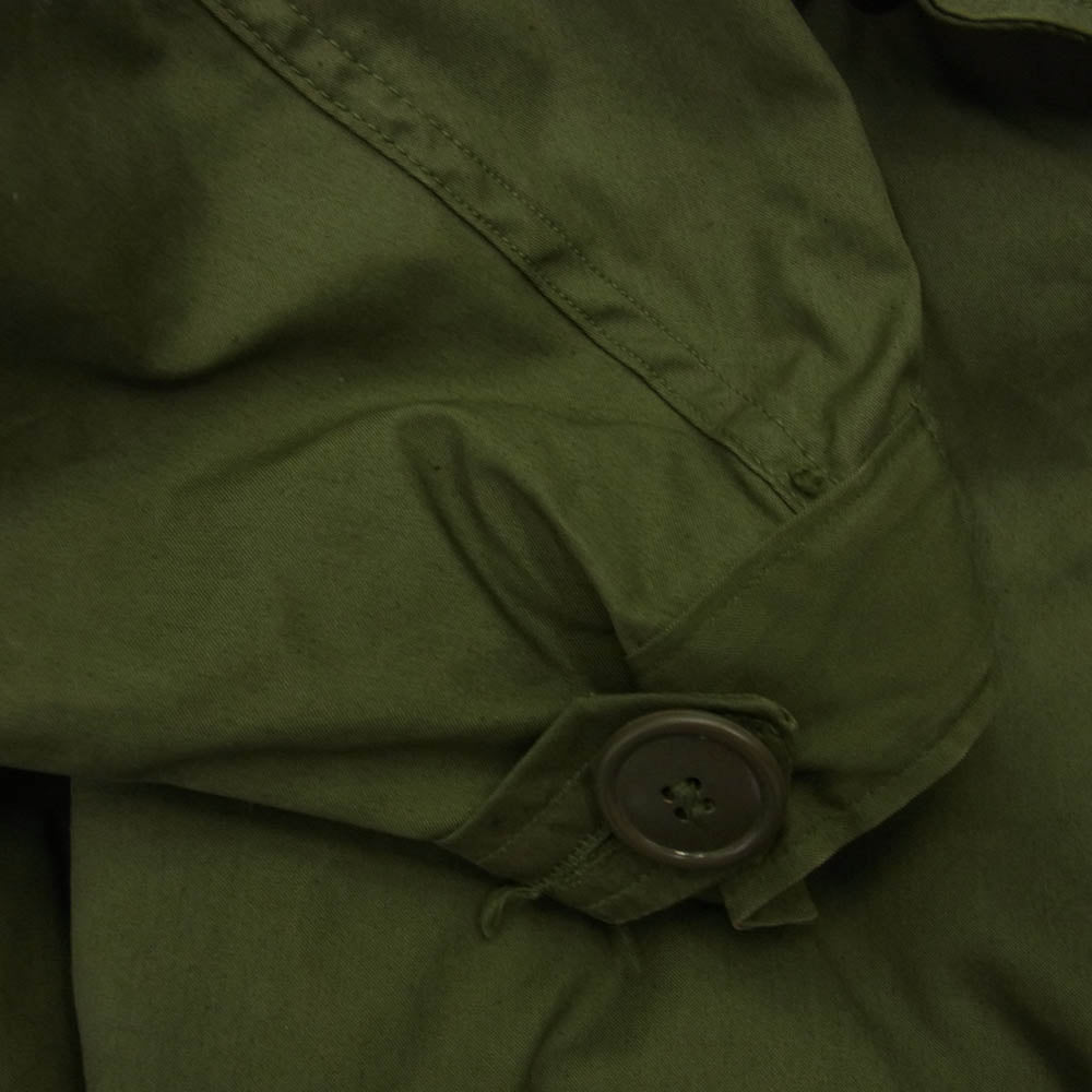ヴィンテージ 8415-00-782-3217 フルセット U.S.ARMY 80s EXTREME COLD WEATHER 米軍 USA製 フィッシュテール パーカ モッズコート キルティングライナー ファーフード付き カーキ系 S【中古】