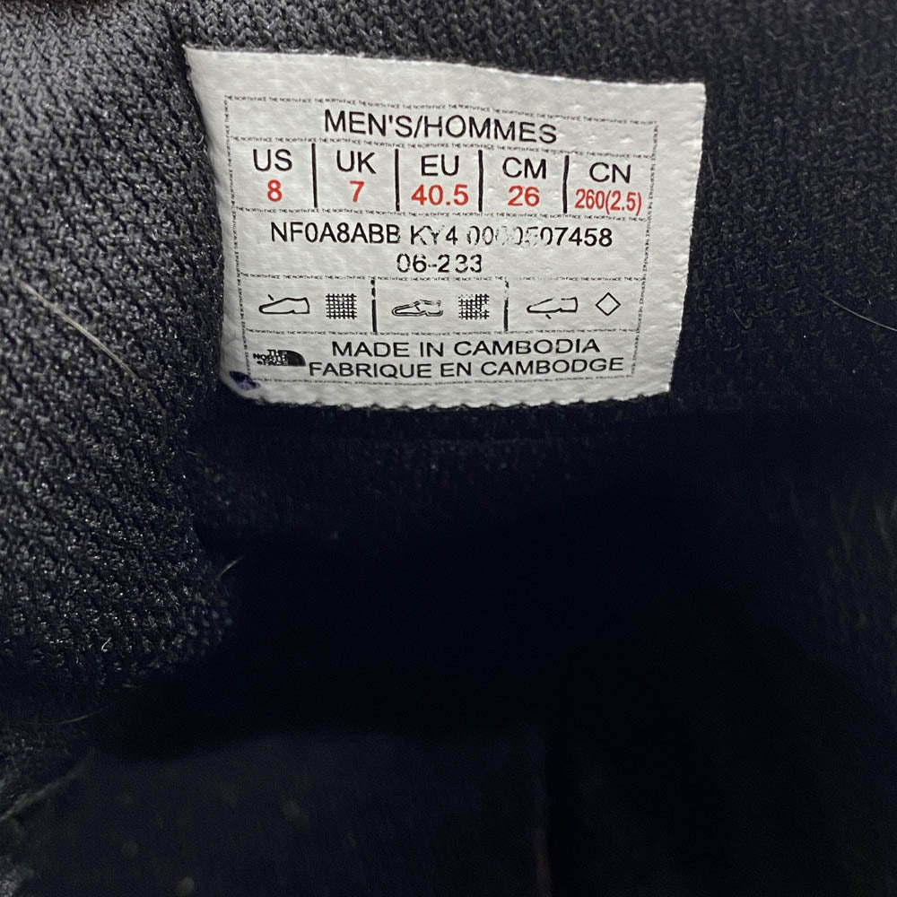 THE NORTH FACE ノースフェイス NF0A8ABB NUPTSE CHUKKA ヌプシ チャッカ ブーツ ブラック系【中古】