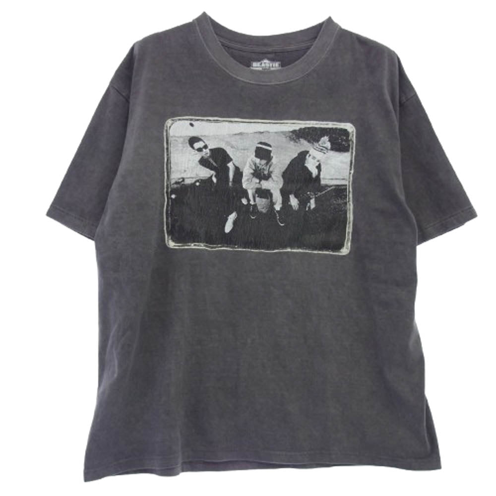 Insonnia Projects インソニアプロジェクト 23SS BEASTIE BOYS CHECK YOUR HEAD PHOTO TEE ビースティ ボーイズ チェック ユア ヘッド プリント 半袖 Tシャツ グレー系 3【中古】
