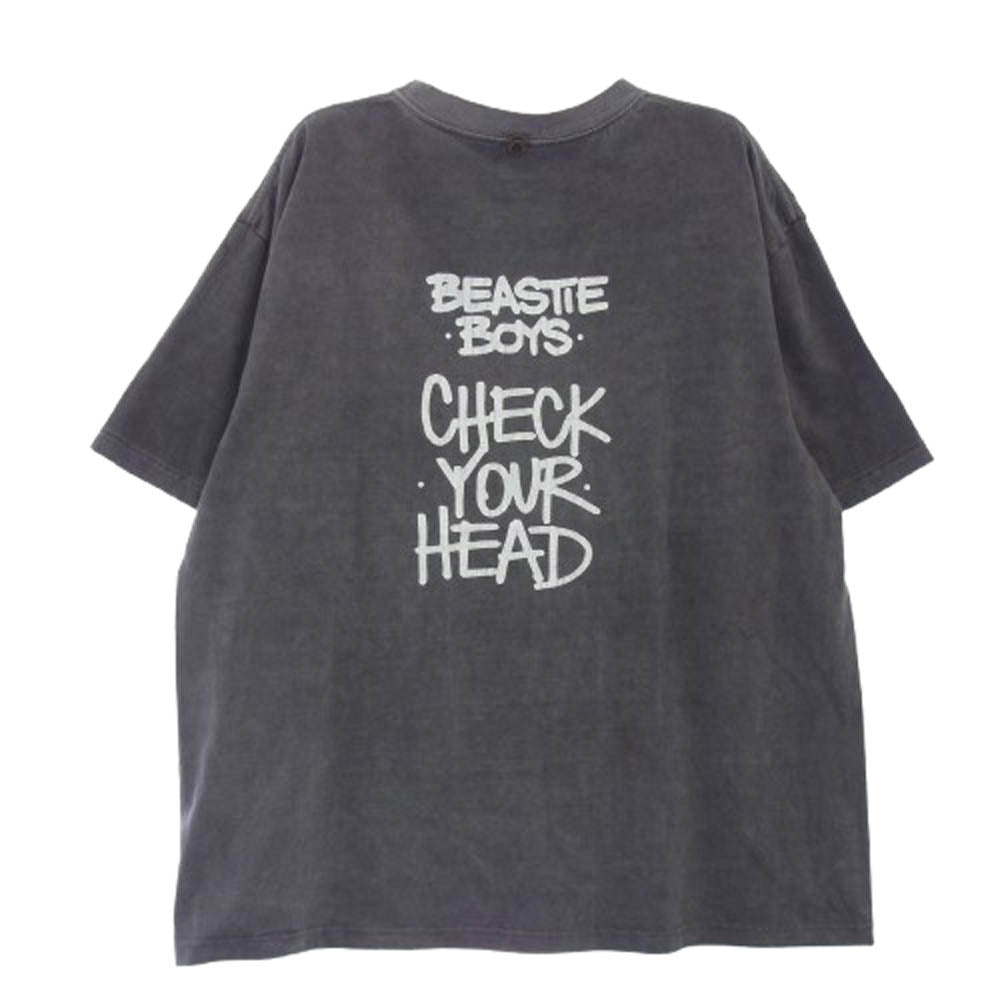 Insonnia Projects インソニアプロジェクト 23SS BEASTIE BOYS CHECK YOUR HEAD PHOTO TEE ビースティ ボーイズ チェック ユア ヘッド プリント 半袖 Tシャツ グレー系 3【中古】