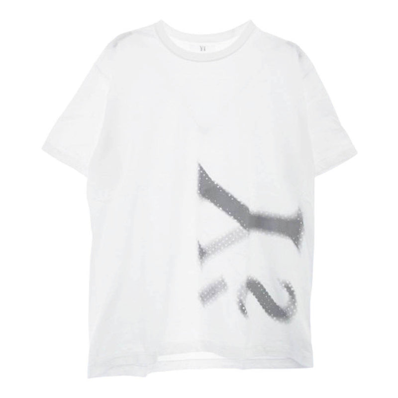 Y's Yohji Yamamoto ワイズ ヨウジヤマモト YA-T57-967-1-02 Y's LOGO T-SHIRT ロゴ プリント Tシャツ 半袖 ホワイト系 4【中古】