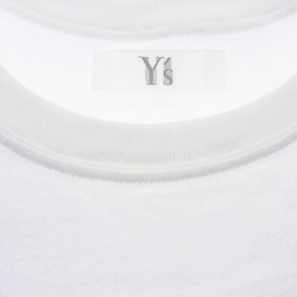 Y's Yohji Yamamoto ワイズ ヨウジヤマモト YA-T57-967-1-02 Y's LOGO T-SHIRT ロゴ プリント Tシャツ 半袖 ホワイト系 4【中古】