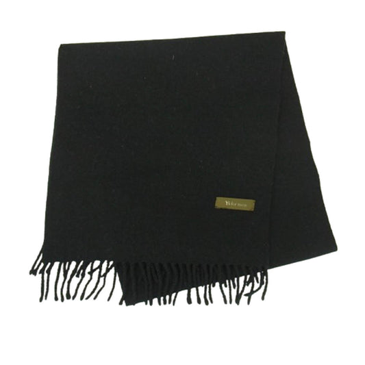 Y's Yohji Yamamoto ワイズ ヨウジヤマモト y's for men フリンジ ウール マフラー ダークネイビー系【中古】