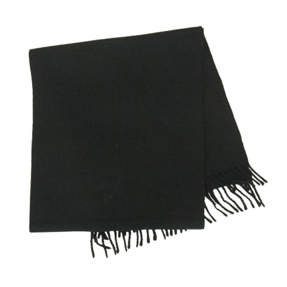 Y's Yohji Yamamoto ワイズ ヨウジヤマモト y's for men フリンジ ウール マフラー ダークネイビー系【中古】