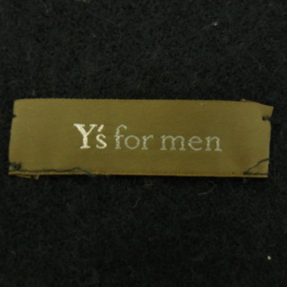 Y's Yohji Yamamoto ワイズ ヨウジヤマモト y's for men フリンジ ウール マフラー ダークネイビー系【中古】