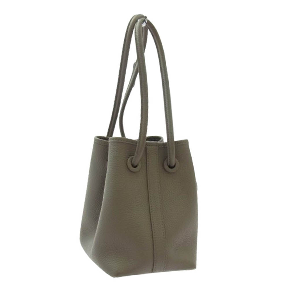VASIC ヴァジック Bond Min ボンド ミニ レザー 巾着 ハンド バッグ グレージュ系【中古】