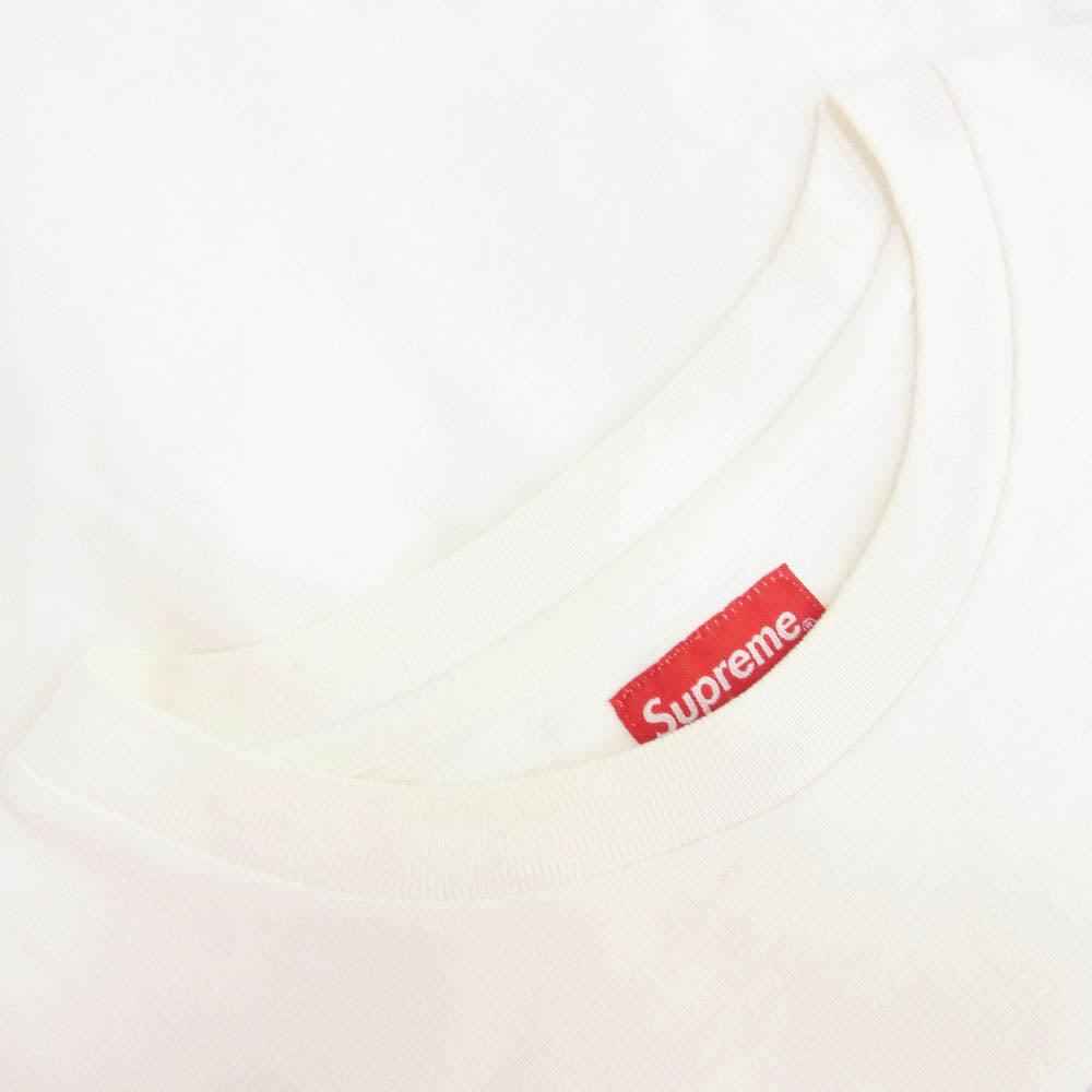 Supreme シュプリーム S/S Pocket Tee ポケット 半袖 Tシャツ オフホワイト系 L【中古】
