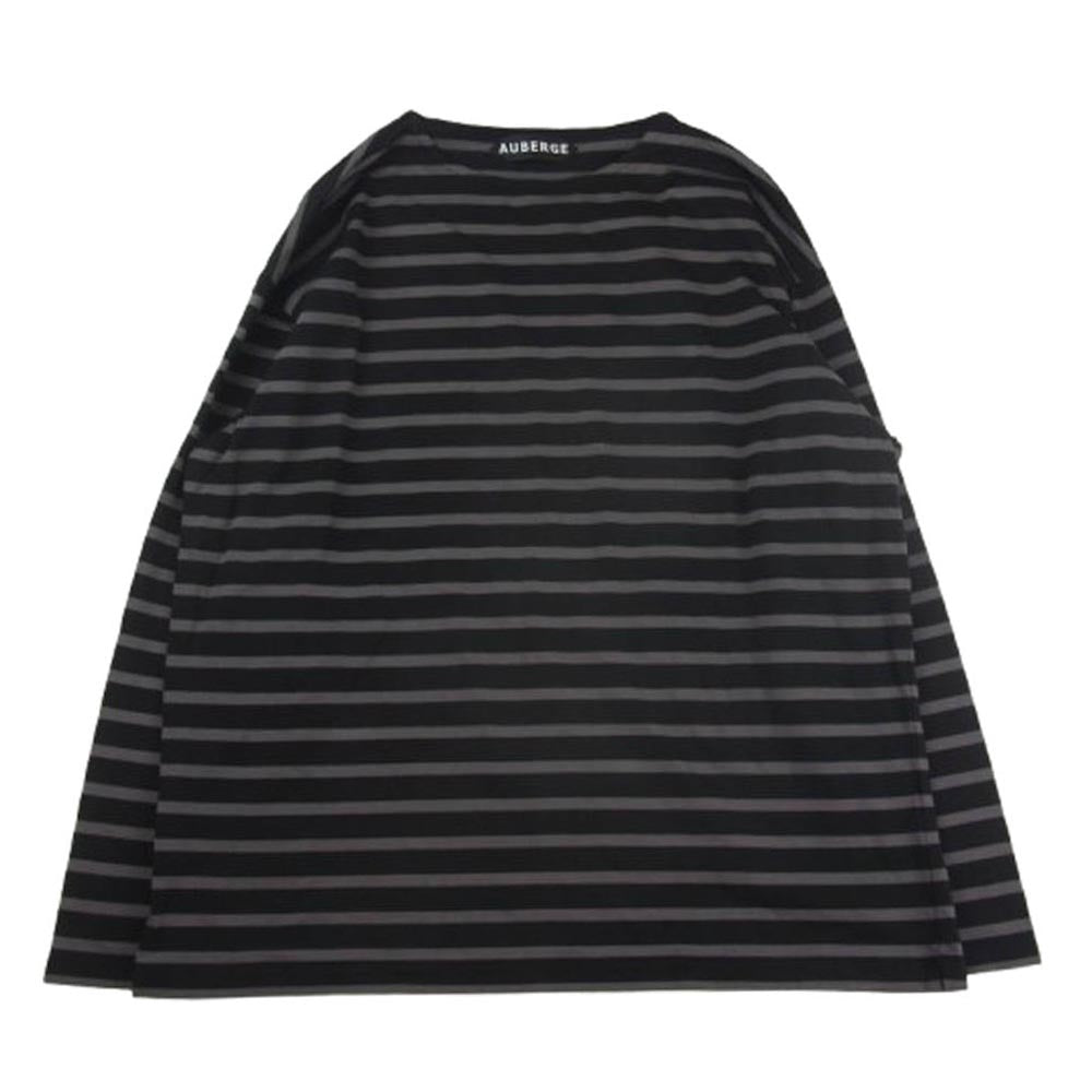 オウベルジュ COCO ボーダー カットソー ブラック系 グレー系 44【中古】