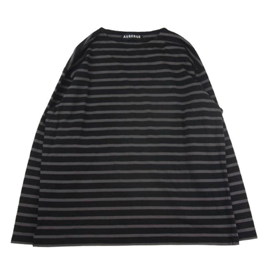 オウベルジュ COCO ボーダー カットソー ブラック系 グレー系 44【中古】