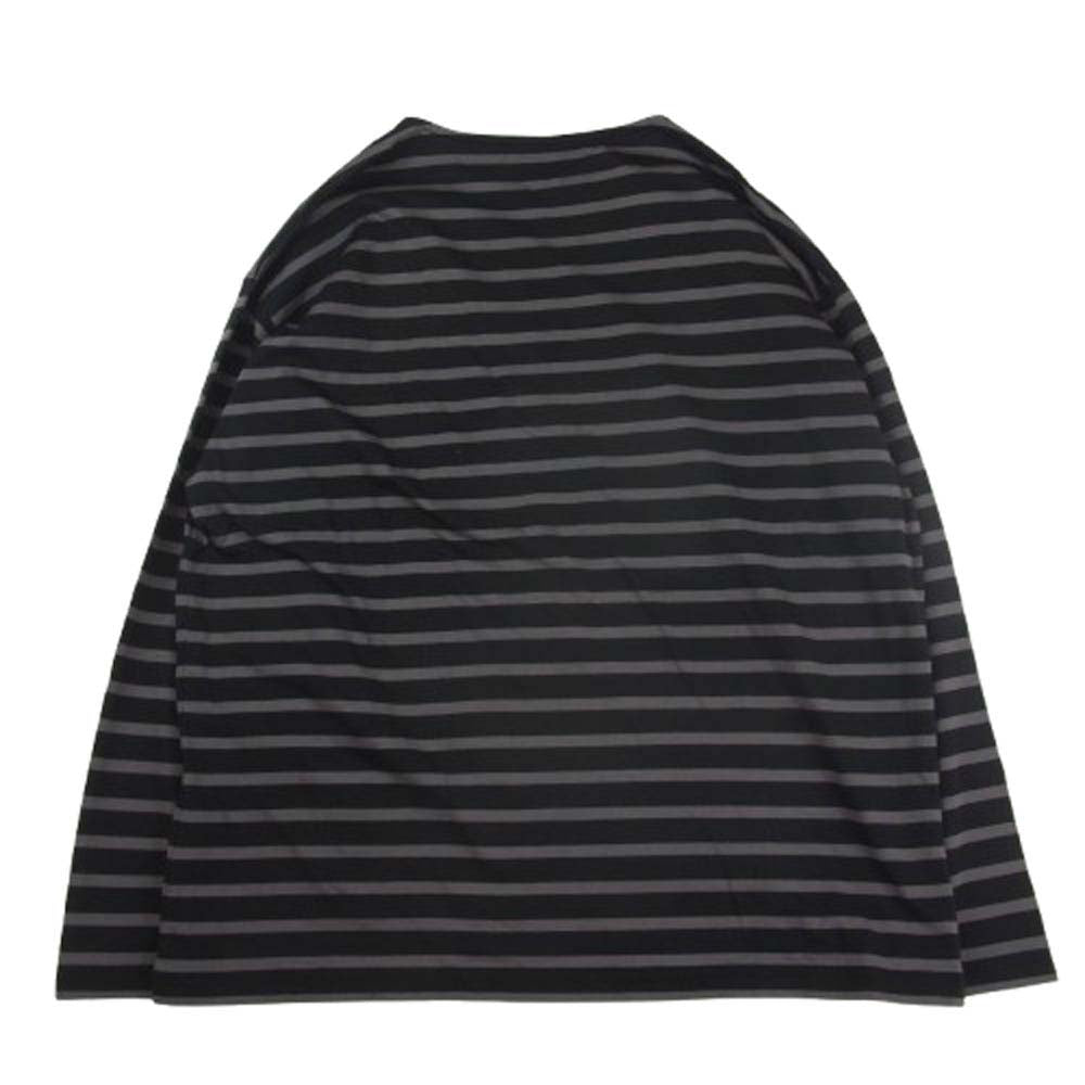 オウベルジュ COCO ボーダー カットソー ブラック系 グレー系 44【中古】