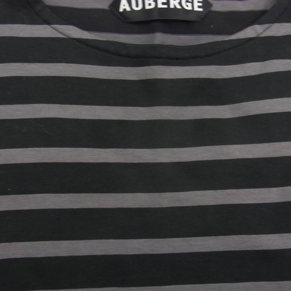 オウベルジュ COCO ボーダー カットソー ブラック系 グレー系 44【中古】