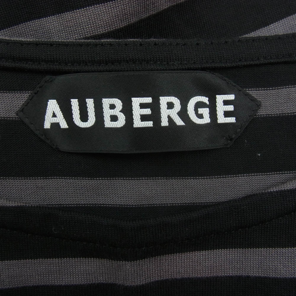 オウベルジュ COCO ボーダー カットソー ブラック系 グレー系 44【中古】