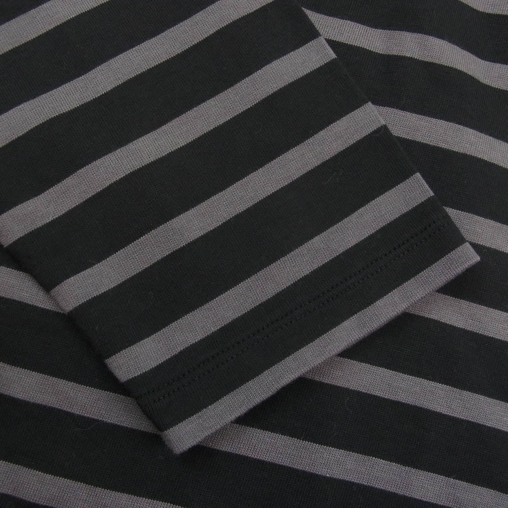 オウベルジュ COCO ボーダー カットソー ブラック系 グレー系 44【中古】