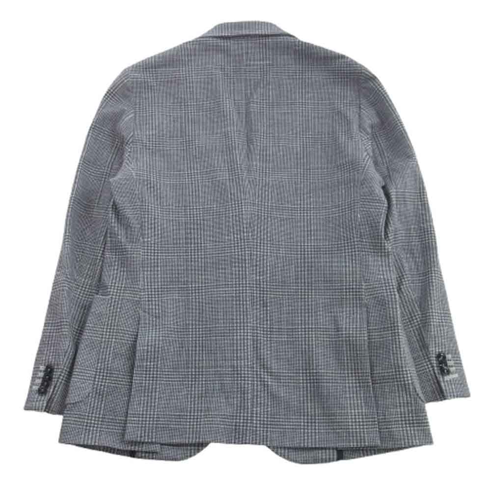 CIRCOLO1901 チルコロ1901 CN4328B コットン ジャージ チェック テーラード ジャケット グレー系 ホワイト系 52【中古】