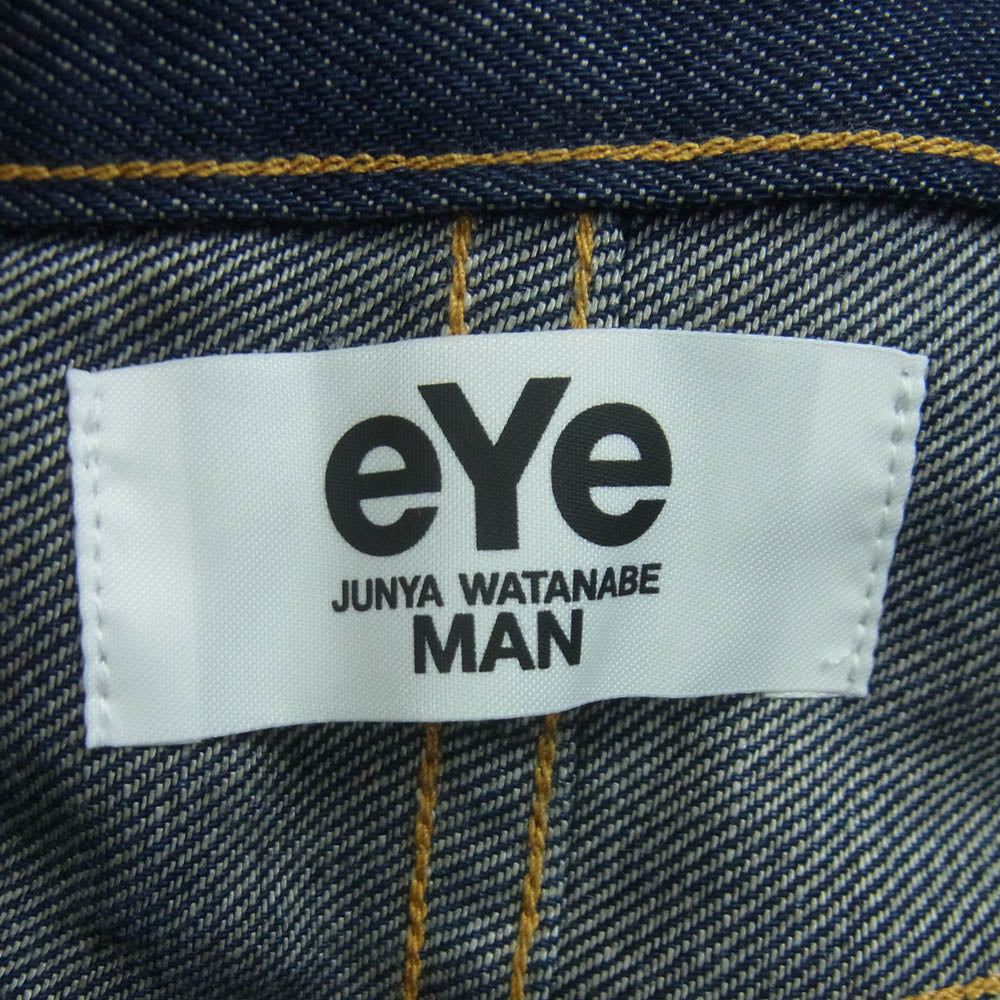 JUNYA WATANABE COMME des GARCONS MAN ジュンヤワタナベコムデギャルソンマン WI-P903 × Levis リーバイス 2タック シンチバック テーパード デニム パンツ インディゴブルー系 L【美品】【中古】