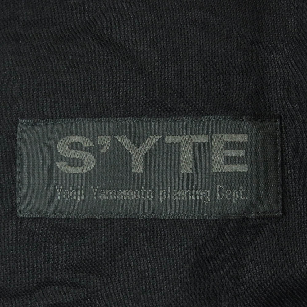 Y's Yohji Yamamoto ワイズ ヨウジヤマモト UB-P02-006-1-03 6W SOCCER CORDUROY BUTTON-SLIT PANTS コーデュロイ ボタン スリット パンツ ブラック系 M【中古】