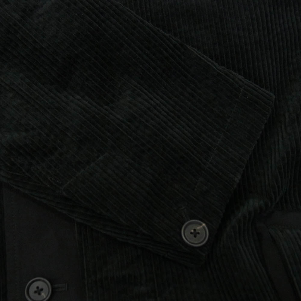 Y's Yohji Yamamoto ワイズ ヨウジヤマモト UB-J04-006-1-03 S'YTE サイト 6W SOCCER CORDUROY OVERSIZE NOTCHED LAPEL JACKET コーデュロイ オーバーサイズ ジャケット ブラック系 4【中古】