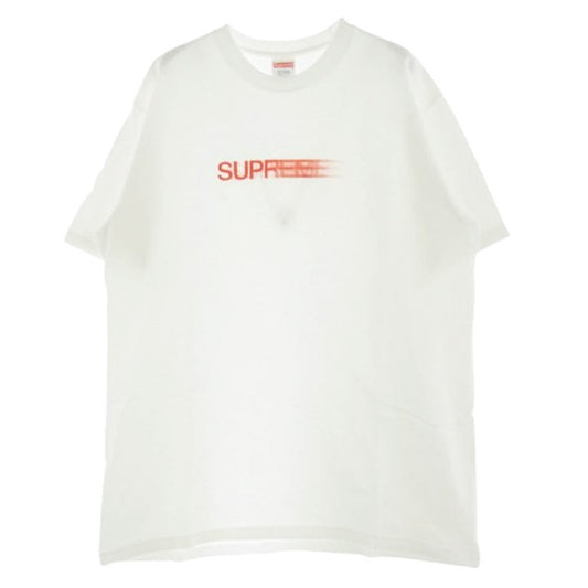 Supreme シュプリーム 20SS Motion Logo Tee モーションロゴ 半袖Tシャツ ホワイト系 M【中古】