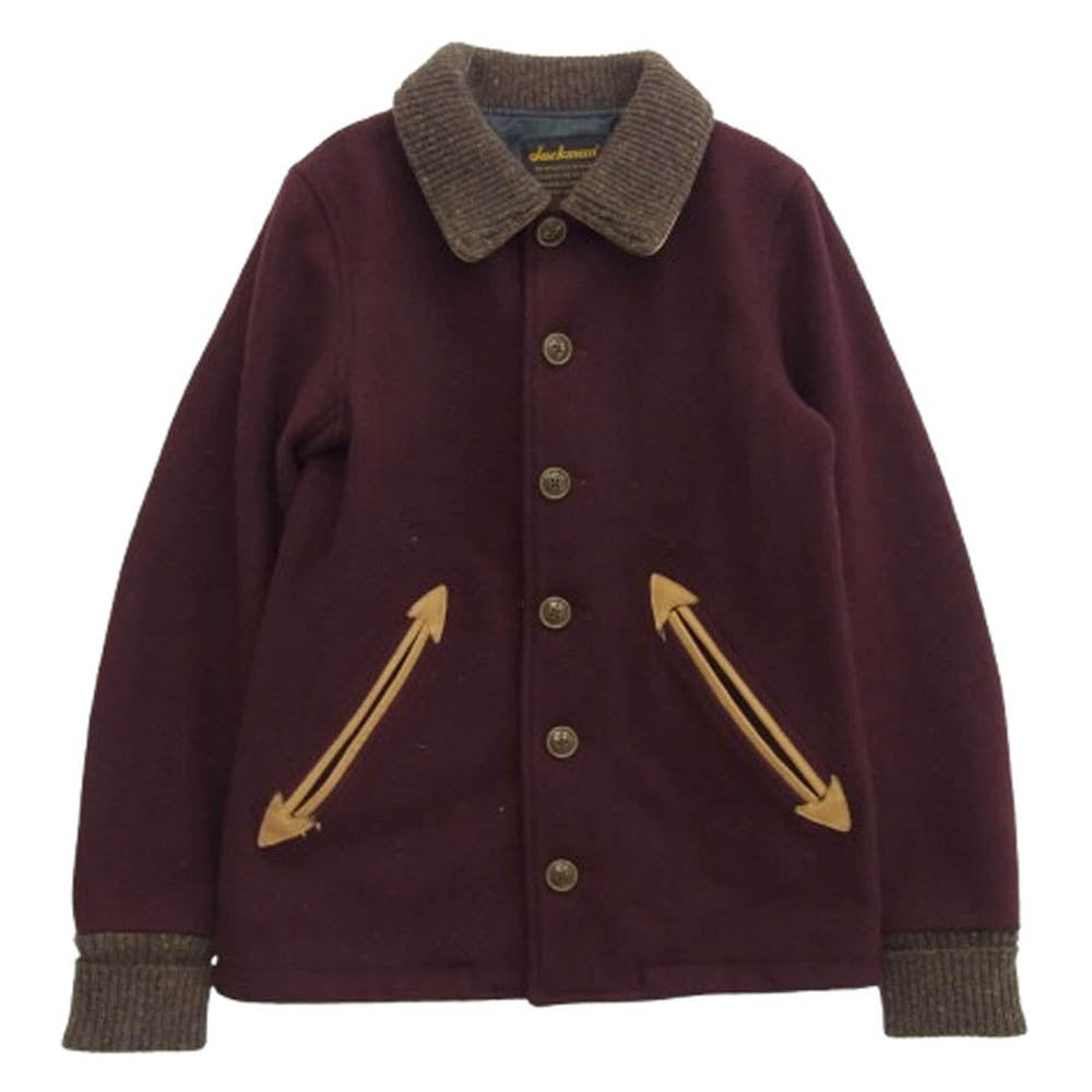 JM8006 USA Award Jacket USA製 アワードジャケット メルトン ジャケット スタジャン マルーン系 ワインレッド系 S【中古】