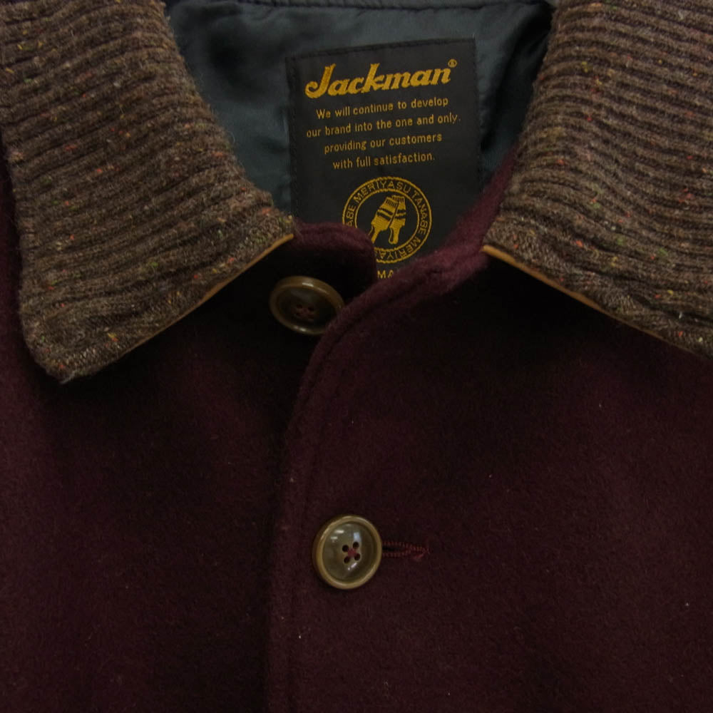 JM8006 USA Award Jacket USA製 アワードジャケット メルトン ジャケット スタジャン マルーン系 ワインレッド系 S【中古】