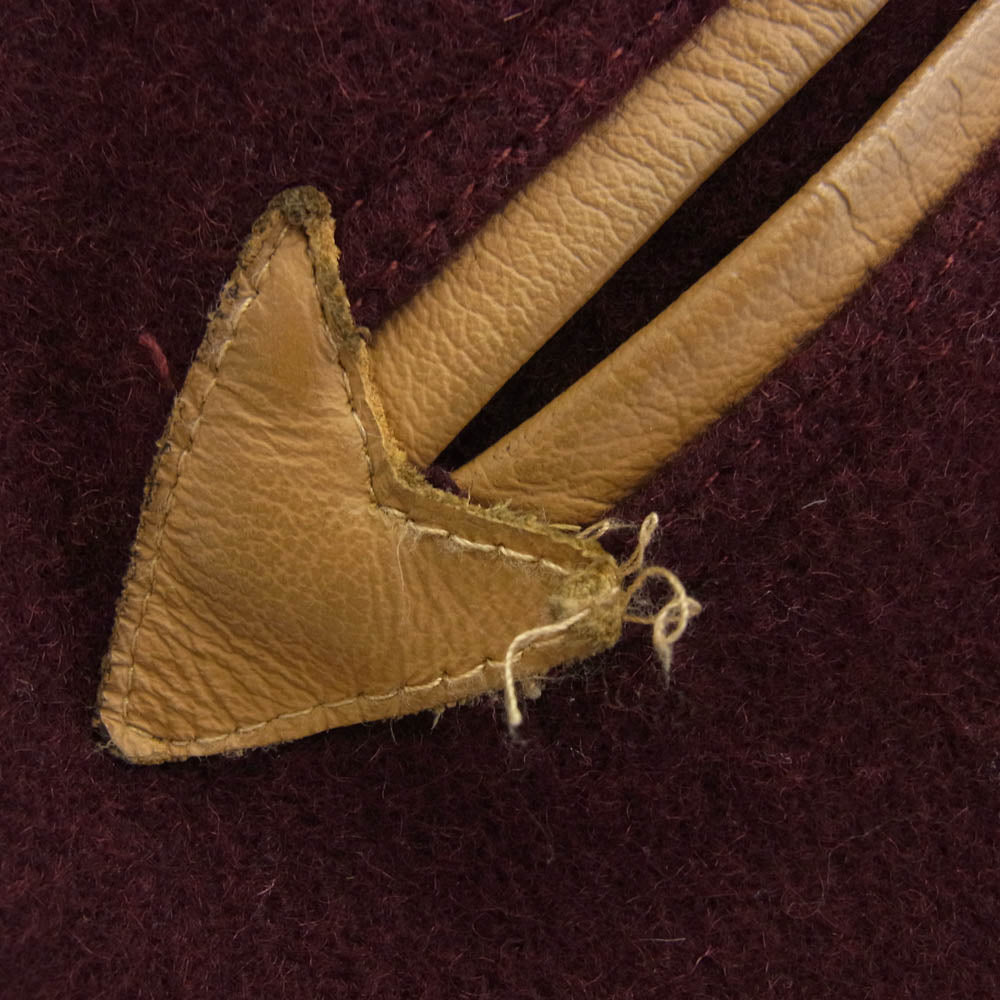 JM8006 USA Award Jacket USA製 アワードジャケット メルトン ジャケット スタジャン マルーン系 ワインレッド系 S【中古】