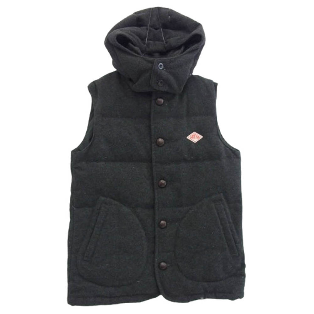 Danton ダントン 16A-FA-001 ウール ダウン ベスト グレー系 38【中古】