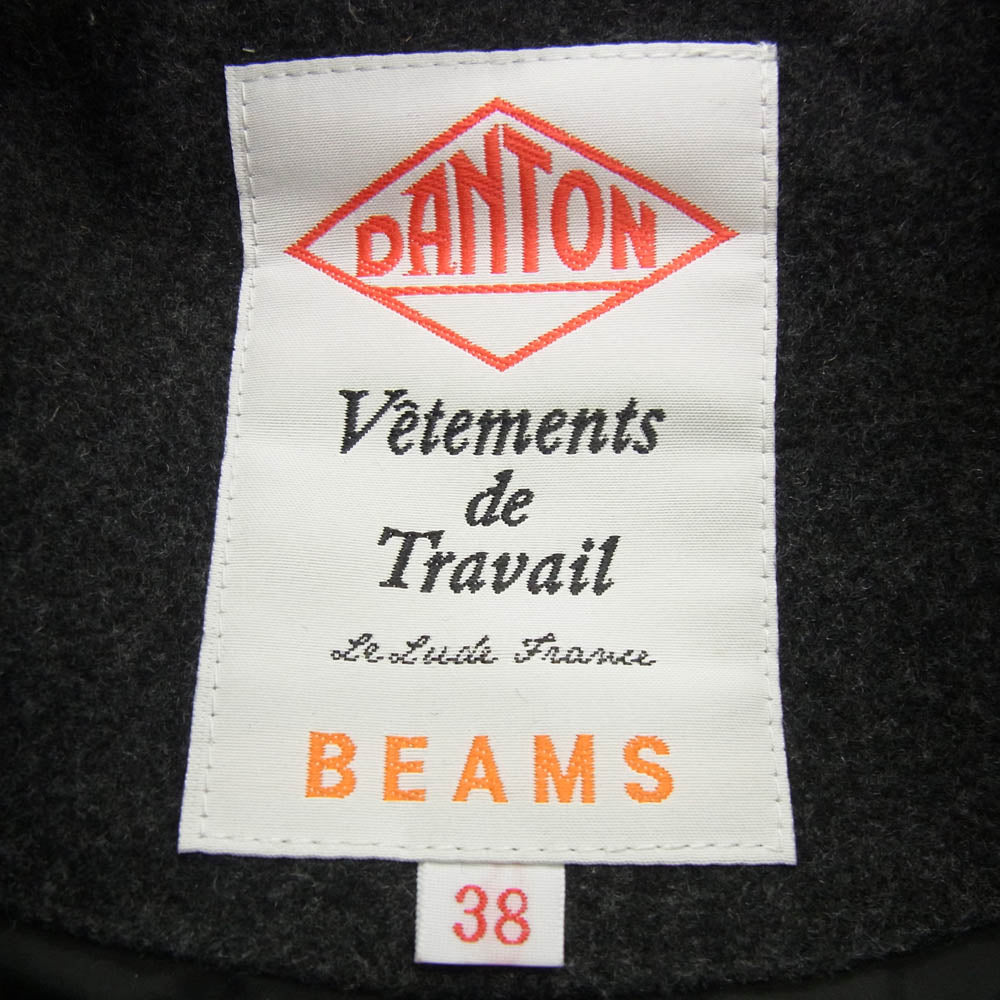 Danton ダントン 16A-FA-001 ウール ダウン ベスト グレー系 38【中古】