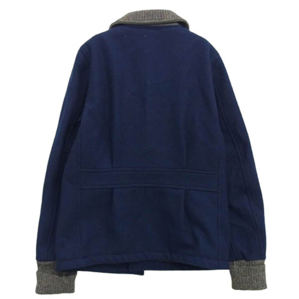 ジャックマン JM8006 USA Award Jacket USA製 アワードジャケット メルトン ジャケット スタジャン ネイビー系 ブルー系 ネイビー系 S【中古】