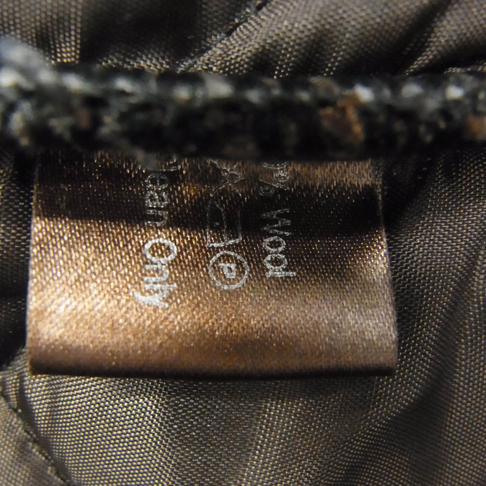 Traditional Weatherwear トラディショナルウェザーウェア ヘリンボーン ツイード 襟付き キルティング 中綿 ジャケット ブラウン系 36【中古】