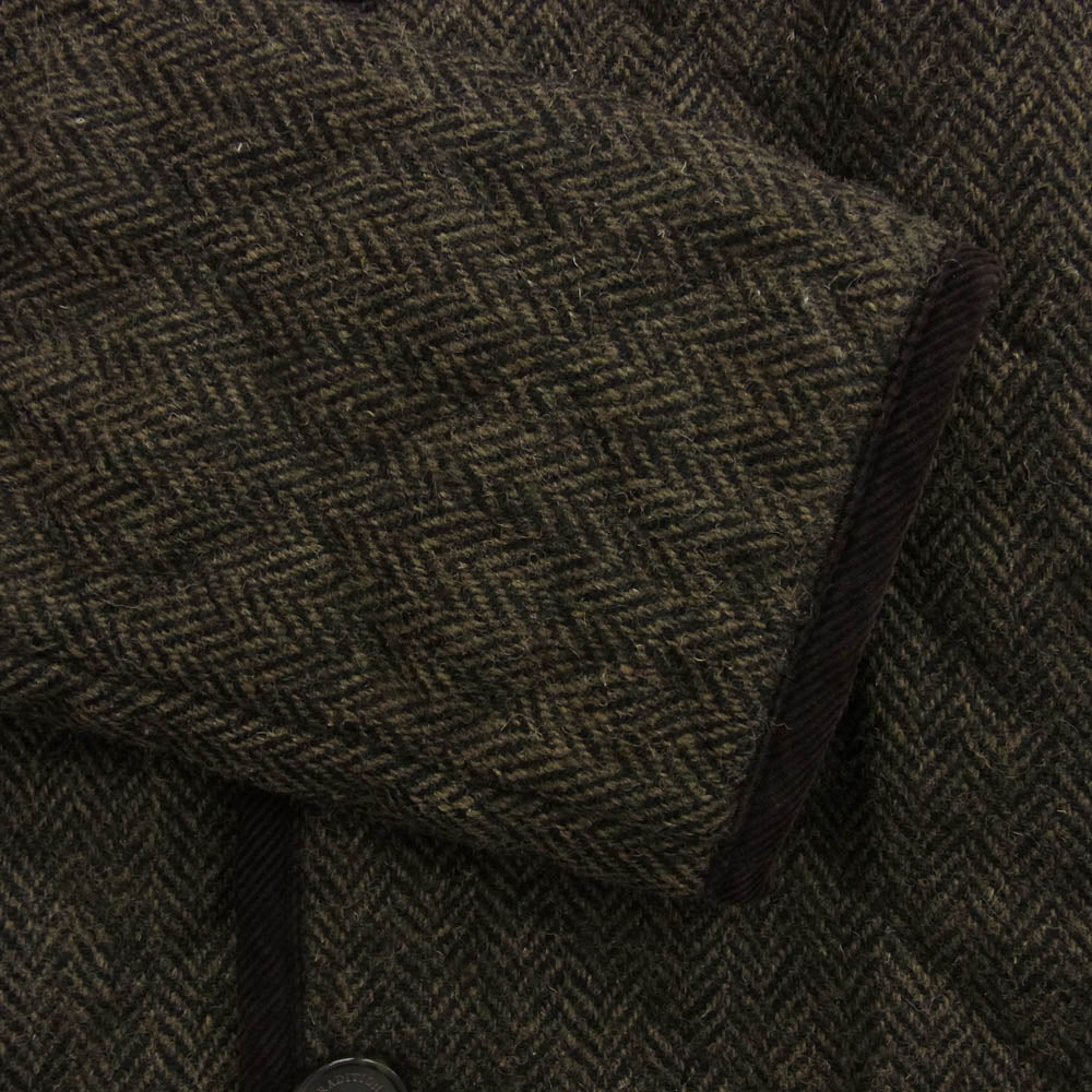 Traditional Weatherwear トラディショナルウェザーウェア ヘリンボーン ツイード 襟付き キルティング 中綿 ジャケット ブラウン系 36【中古】