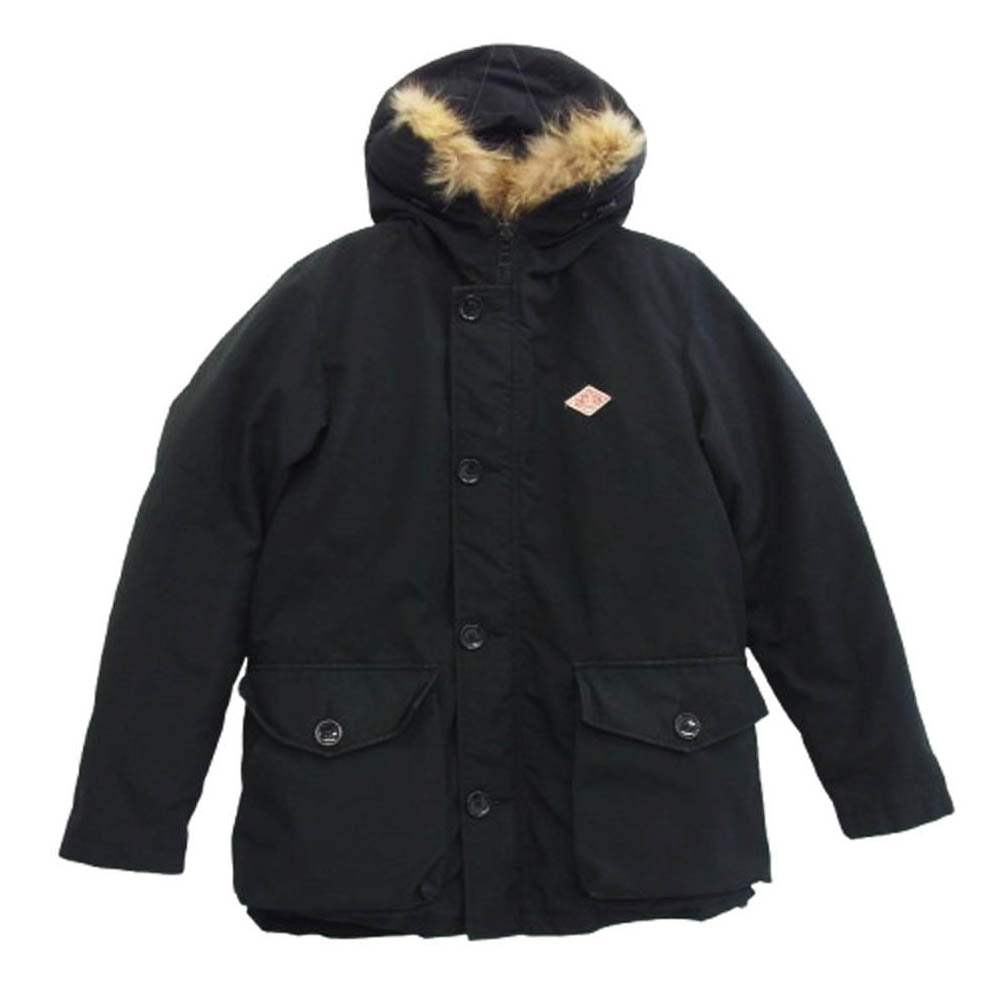 Danton ダントン 14A-FA-002 ファー付き ダウン ジャケット ブラック系 38【中古】